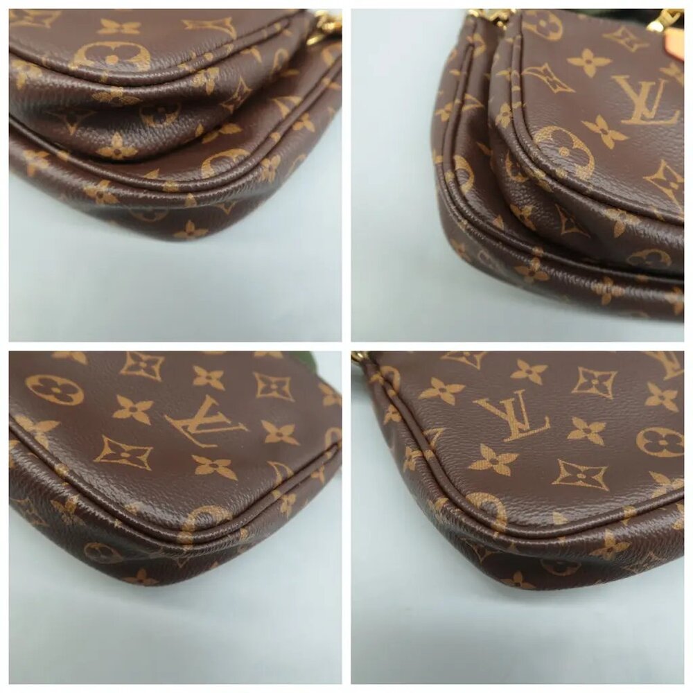 Louis Vuitton Multi Pochette Accessories Brown Monogram W/P Canvas Satchel - Picture 5 of 12